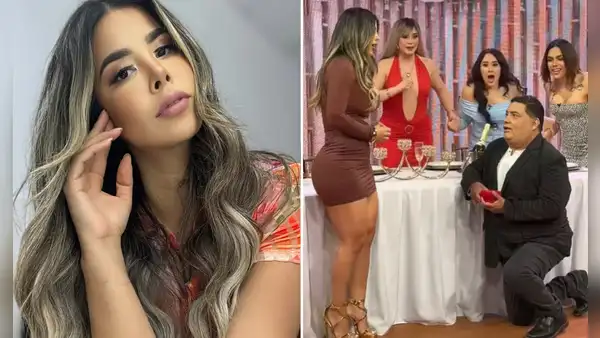 Alfredo Benavides sorprende al ‘pedirle matrimonio’ a Gabriela Serpa en pleno programa: "Lo que más anhelo es estar a tu lado"