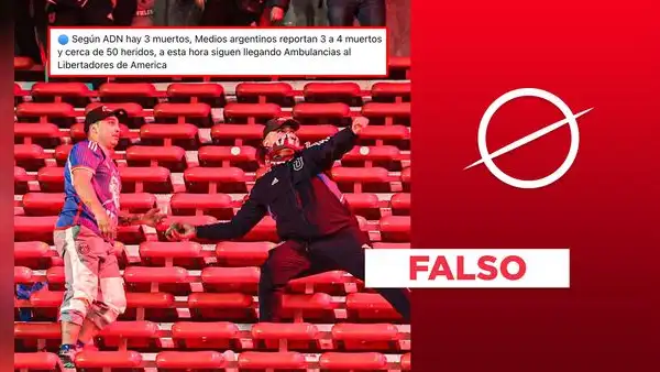 No fallecieron 3 hinchas tras el partido entre el Independiente y Universitario de Chile en Argentina