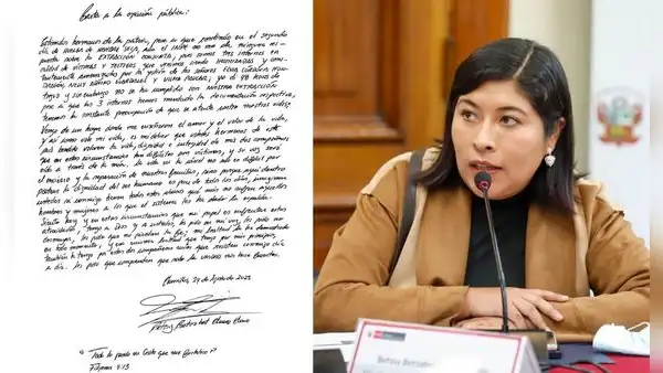 Betssy Chávez publica carta tras segundo día de huelga de hambre seca: "Les pido ser mi voz"