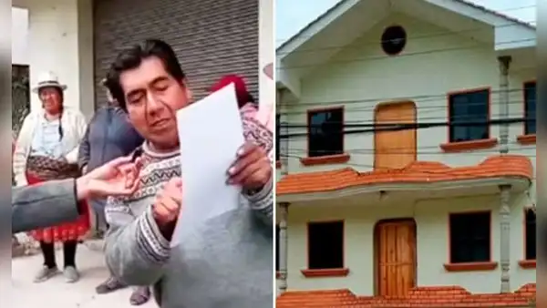Inmigrante en Estados Unidos envió dinero a su padre por 10 años para que construya su casa y al volver lo botaron