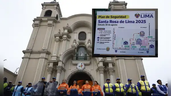 Santa Rosa de Lima 2025: conoce el plan de desvíos para los fieles que asistan al Pozo de los Deseos y la iglesia