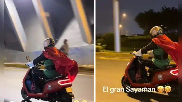 Motociclista en Perú sorprende con curiosa vestimenta de Dragon Ball Z y se vuelve viral: "El gran Sayaman"