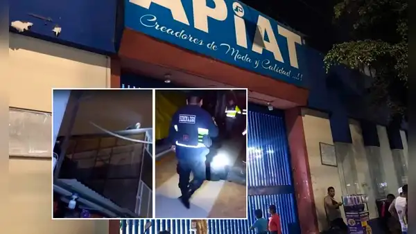 Presunto delincuente cae de techo al intentar huir de las autoridades en Trujillo