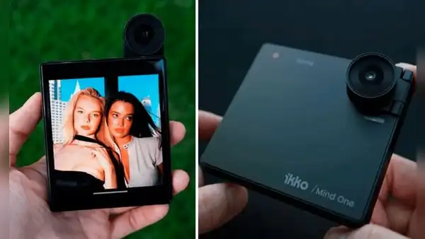 El celular más raro de 2025: es cuadrado, tiene una cámara giratoria y una funda con teclado físico