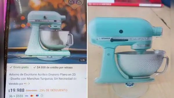 Joven pidió una batidora por Temu, pero quedó en shock al recibirla: "¿Es ilegal leer?"