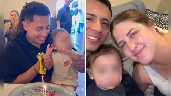 Tiktoker Ángel Ramírez se reencontró con su hijo con Colleen Barry en Estados Unidos: "Los extrañé mucho"