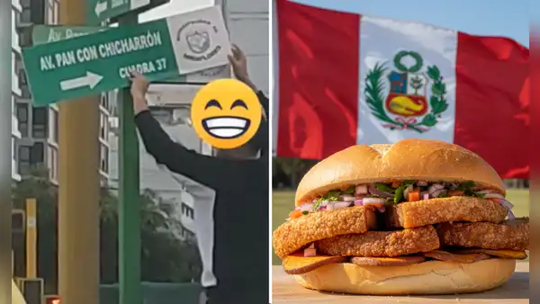 Hombre cambia nombre de avenida por “Pan con chicharrón” y redes piden: "Feriado nacional"