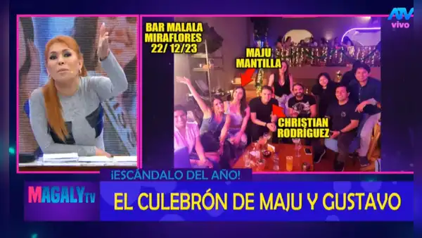 Magaly Medina expone imágenes inéditas de Maju Mantilla junto a su productor y amigos en bar de Miraflores: “Salieron a la misma hora”