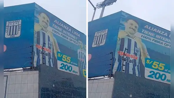 Hincha de Alianza Lima exige retirar publicidad donde aparece 'Bigote' Rodríguez previo a partido ante U. de Chile: "Es enemigo"