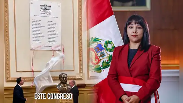 Mirtha Vásquez no aparece en placa de expresidentes del Congreso y ella responde: "Me sentí honrada"