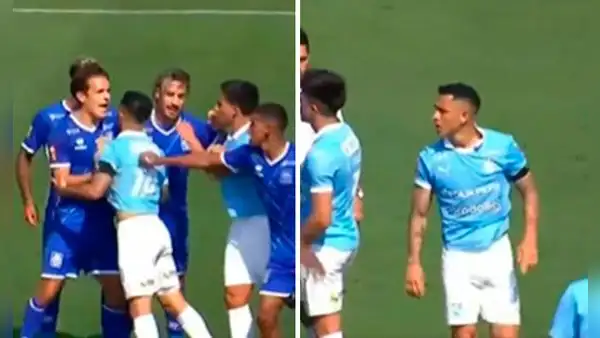 Yoshimar Yotún perdió los papeles tras empate de Sporting Cristal: fue a buscar a rival y lo tuvieron que controlar entre 3