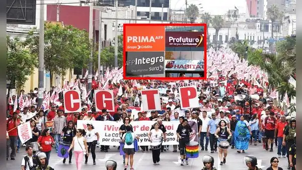 CGTP rechaza reforma de pensiones fujimorista que favorece a las AFP: "La única salida es derogarla"