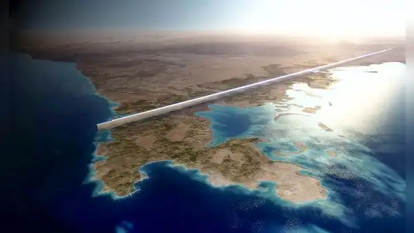 "The Line", el megaproyecto para construir la ciudad vertical más extensa del mundo valorizada en US$500.000 millones