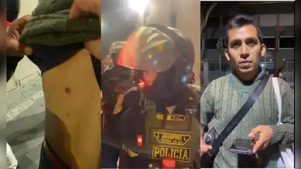 Marcha contra Dina Boluarte y Congreso: periodista es atacado por la represión policial