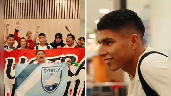 "Es lo más grande del fútbol nacional": así fue recibido Piero Quispe tras pisar Australia, en medio de una gran algarabía