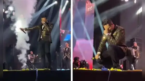 Jonathan Rojas no se contuvo y rompió en llanto durante concierto por el aniversario de los Hermanos Yaipén