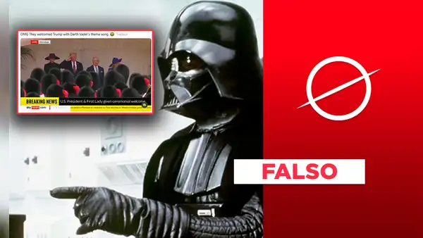 Es falso el video que muestra a Donald Trump siendo recibido con la “Marcha imperial” en su visita a la familia real británica: es un montaje