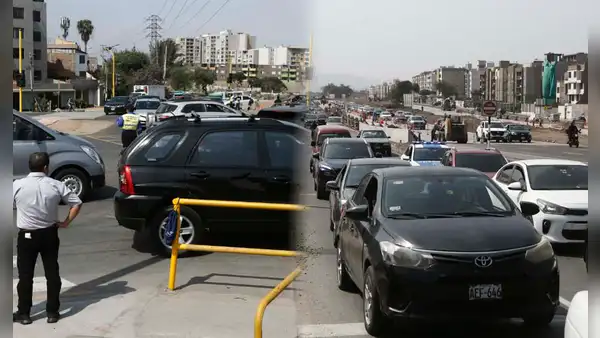 Caótico tráfico en la Vía Expresa Sur: conductores esperan hasta 50 minutos para avanzar un par de metros