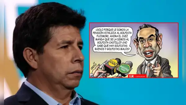 Carlincatura satiriza la reacción de una institución tras orden judicial de otorgar pensión vitalicia a Pedro Castillo