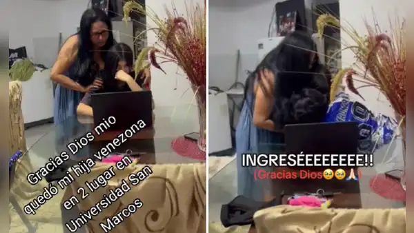 Joven venezolana ingresó a San Marcos en segundo lugar y rompe en llanto: "Gracias, Dios mío"