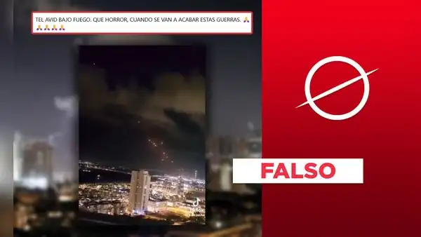 Este video no muestra ataque de Irán sobre Israel tras advertir posible reanudación de la guerra en agosto de 2025