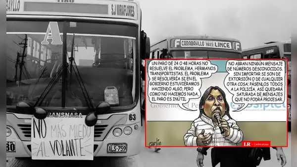 "No abran ningún mensaje": Carlincatura expone el "plan" de la presidenta Boluarte para frenar las extorsiones