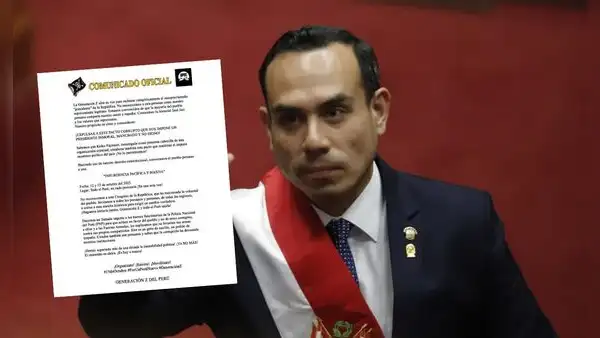 Generación Z anuncia marcha contra gobierno de José Jerí este domingo 12 de octubre
