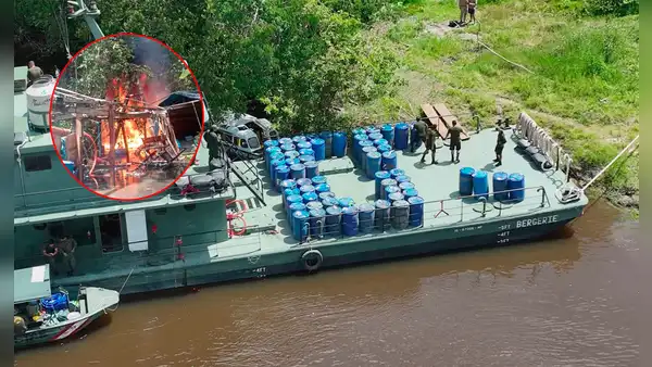 Destruyen 19 dragas usadas en actividades de minería ilegal en la cuenca del río Nanay