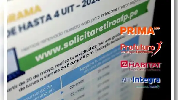 Ya están habilitados los enlaces para solicitar hasta 4 UIT en Hábitat, Integra, Prima y Profuturo