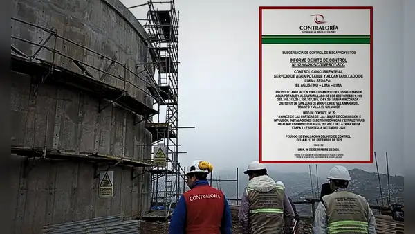 Contraloría alerta que Sedapal realizó pagos excesivos por S/200.000 a contratista de proyecto de agua potable
