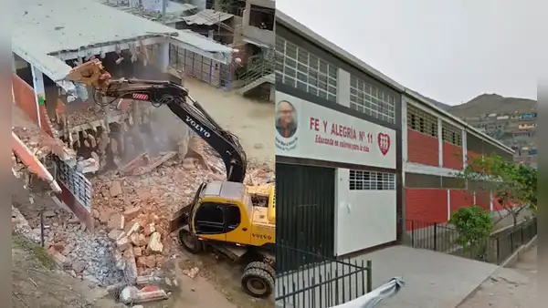 Colegio emblemático es demolido en Puente Piedra y será reconstruido tras 50 años de uso