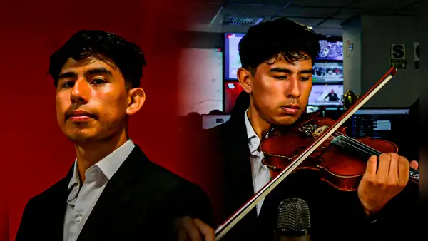 Estudia Computación Científica en UNMSM por su papá, pero ahora brilla como violinista a sus 22 años: "Quiero seguir tocando"