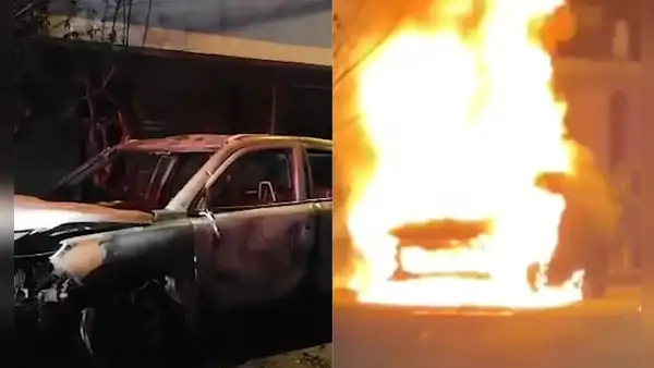 Delincuente incendia carro de comisario frente a su casa en Huacho: PNP especula represalia por su labor