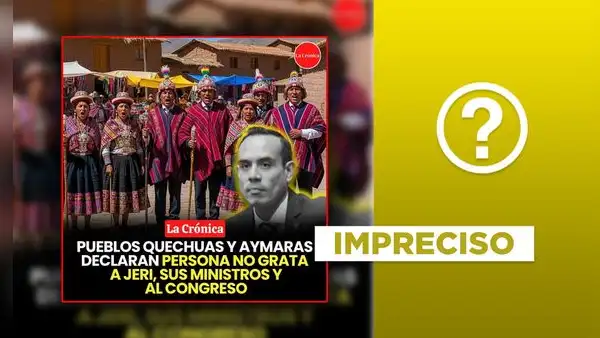 Comunidades quechuas y aymaras no declararon persona no grata a José Jerí y sus ministros, pero sí rechazaron su gobierno
