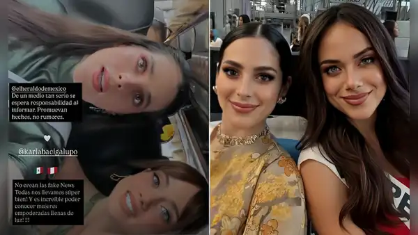 Fátima Bosch y Karla Bacigalupo niegan supuesta rivalidad entre ellas en el Miss Universo: ''Aquí todo good''