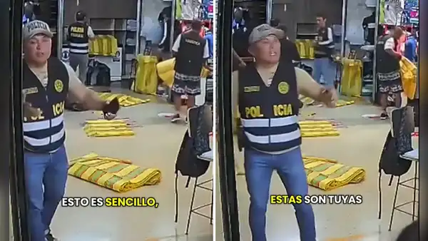 Agente de la PNP causa indignación tras comentario sobre ropa incautada en operativo en Gamarra: “Esas tallas son tuyas”