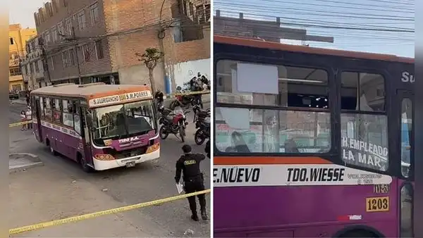 Atacan bus de empresa San Germán en San Martín de Porres: chofer logró salir ileso tras 10 disparos