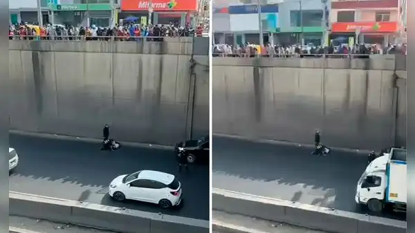 Mujer cae desde lo alto de bypass en Puente Piedra: habría sufrido un desmayo