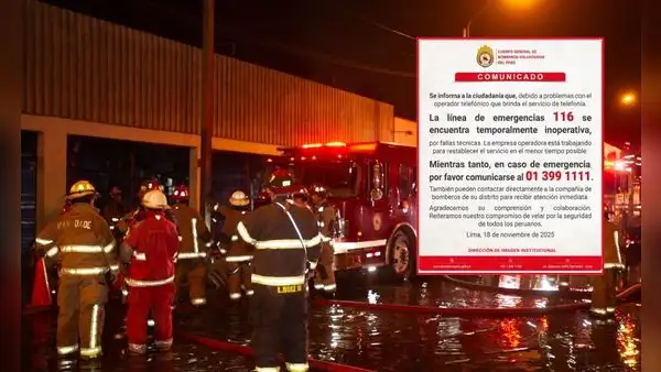 Restablecen línea telefónica de bomberos tras fallas en el operador: problemas técnicos habrían ocasionado la suspensión temporal