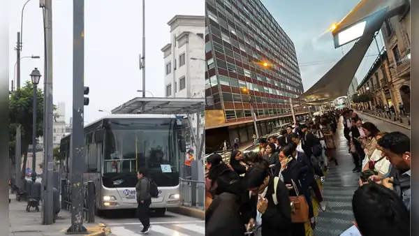 Pasajeros del Metropolitano hacen largas colas por tráiler que invadió su vía exclusiva