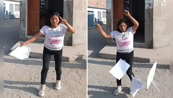Peruana causa furor al bailar tras firmar su divorcio en juzgado de Manchay: "Por fin soy libre"