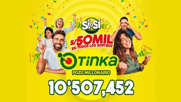 Sorteo de La Tinka HOY, domingo 23 de noviembre de 2025: premios, jugada ganadora y Pozo Millonario