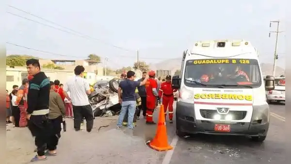 La Libertad: accidente de carretera deja 33 heridos, varios viajaban en la tolva de una camioneta