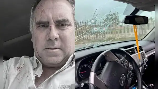Atacan a balazos Rafael Belaúnde, candidato presidencial de Libertad Popular, en su camioneta en Cerro Azul
