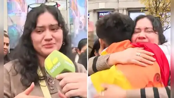 Joven peruana rompe en llanto al conocer a ‘Pol Deportes’ en Madrid: "Me llena de muchísimo orgullo"
