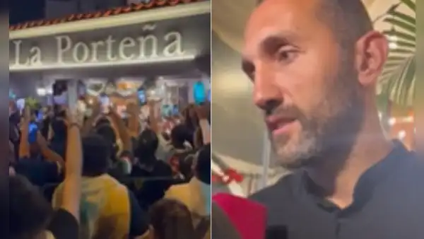 Hernán Barcos se despide entre ovaciones de miles de hinchas de Alianza Lima en su restaurante en Lima