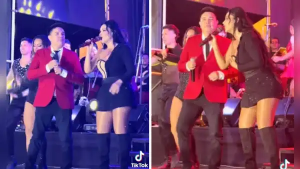 Leonard León sorprende tras compartir escenario con Pamela Franco en San Martín de Porres: " En la música todo se puede"