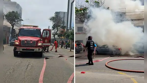 Incendio de grandes proporciones consume la tienda de bicicleta Rudra Ebikes en pleno corazón de Miraflores