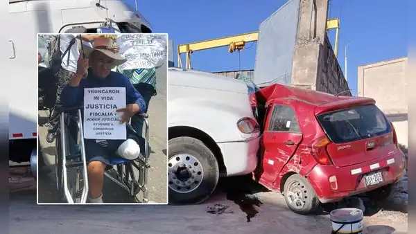 Arequipa: hombre denuncia falta de indemnización tras sufrir amputación por atropello de tráiler