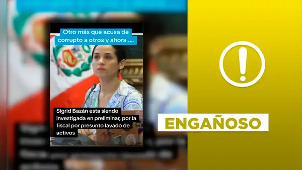 Sigrid Bazán no enfrenta nueva investigación preliminar fiscal por presunto lavado de activos: el caso se abrió en 2023 y ya fue archivado